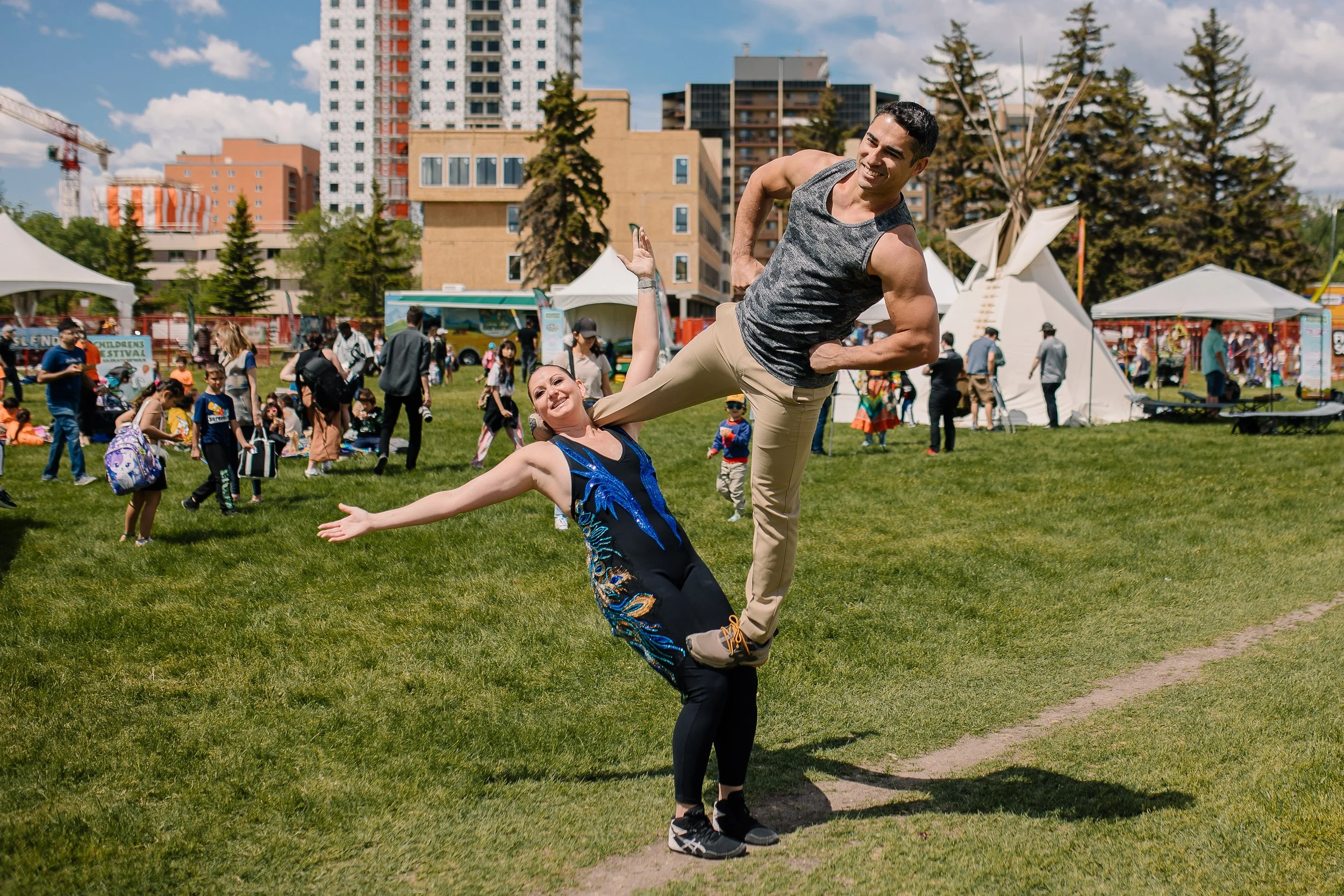Festival activities at the Children's Festival of Saskatchewan